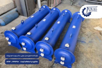 مبدل حرارتی پوسته و لوله ۴۰۰ لیتری